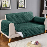Ultrasonic Quilted Sofa Cover - Sofa Runner Color Zinc