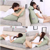 Triangular Back Ball Fiber Filled Adjustable Sofa Cushion / Pillow 04