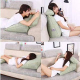 Triangular Back Ball Fiber Filled Adjustable Sofa Cushion / Pillow  07