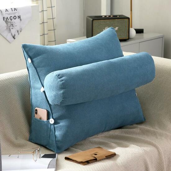 Triangular Back Ball Fiber Filled Adjustable Sofa Cushion / Pillow 01