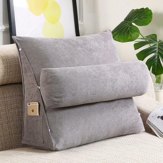 Triangular Back Ball Fiber Filled Adjustable Sofa Cushion / Pillow 05