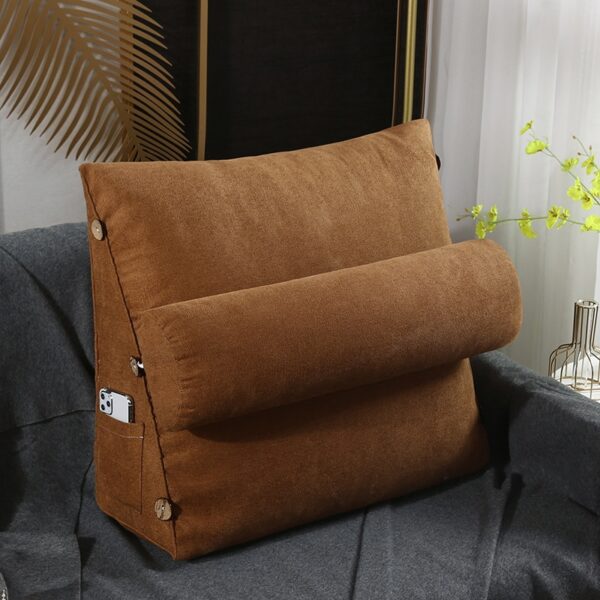 Triangular Back Ball Fiber Filled Adjustable Sofa Cushion / Pillow 10