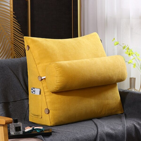 Triangular Back Ball Fiber Filled Adjustable Sofa Cushion / Pillow 09