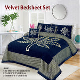 Foami Velvet Bed Sheet Set 5Pcs Design KFV031