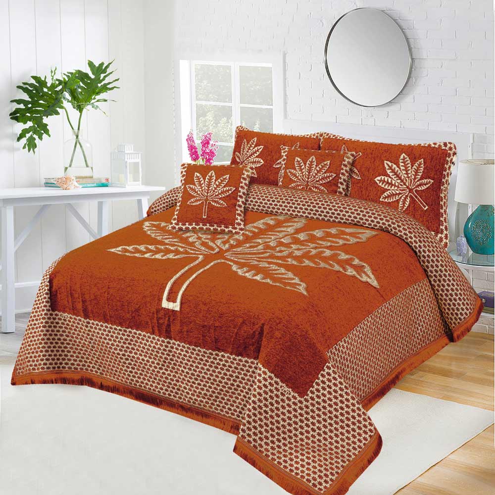 Foami Velvet Bed Sheet Set 5Pcs Design KFV027