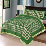 Embossed Velvet Bed Sheet Set 4Pcs Design KFV049